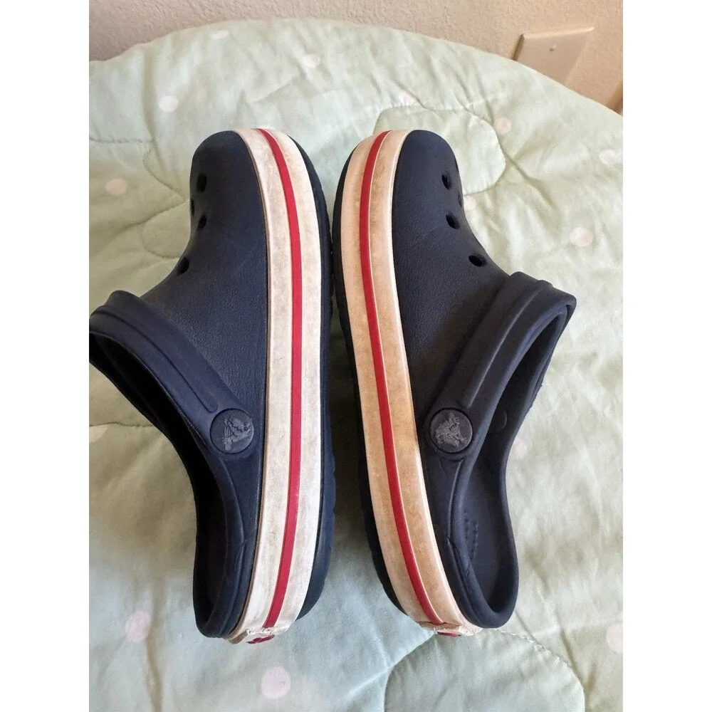 Crocs Classic Unisex Kids Clogs - Size 8/9 Navy Blue